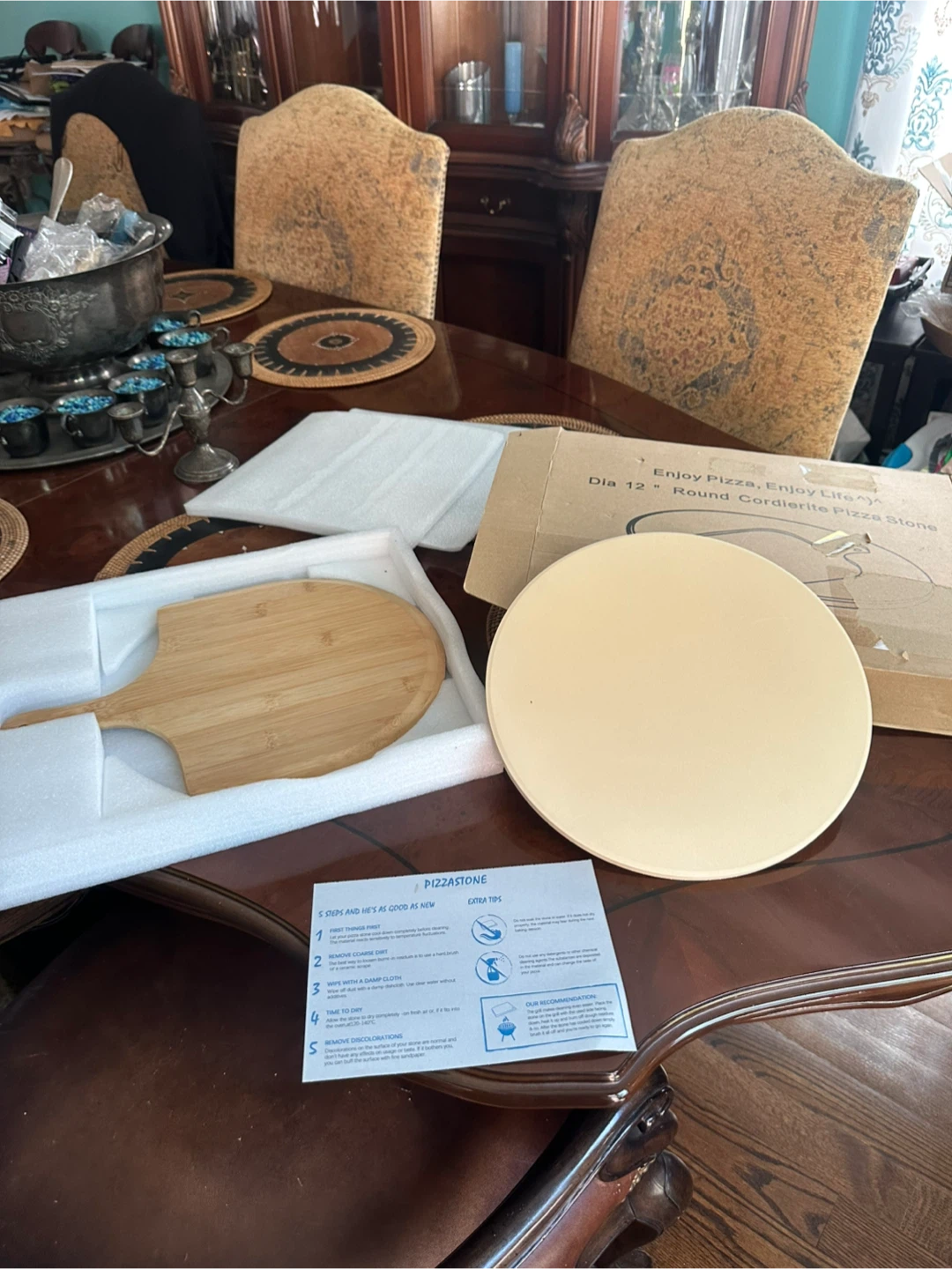 12 Inch Round Cordierite Pizza Stone