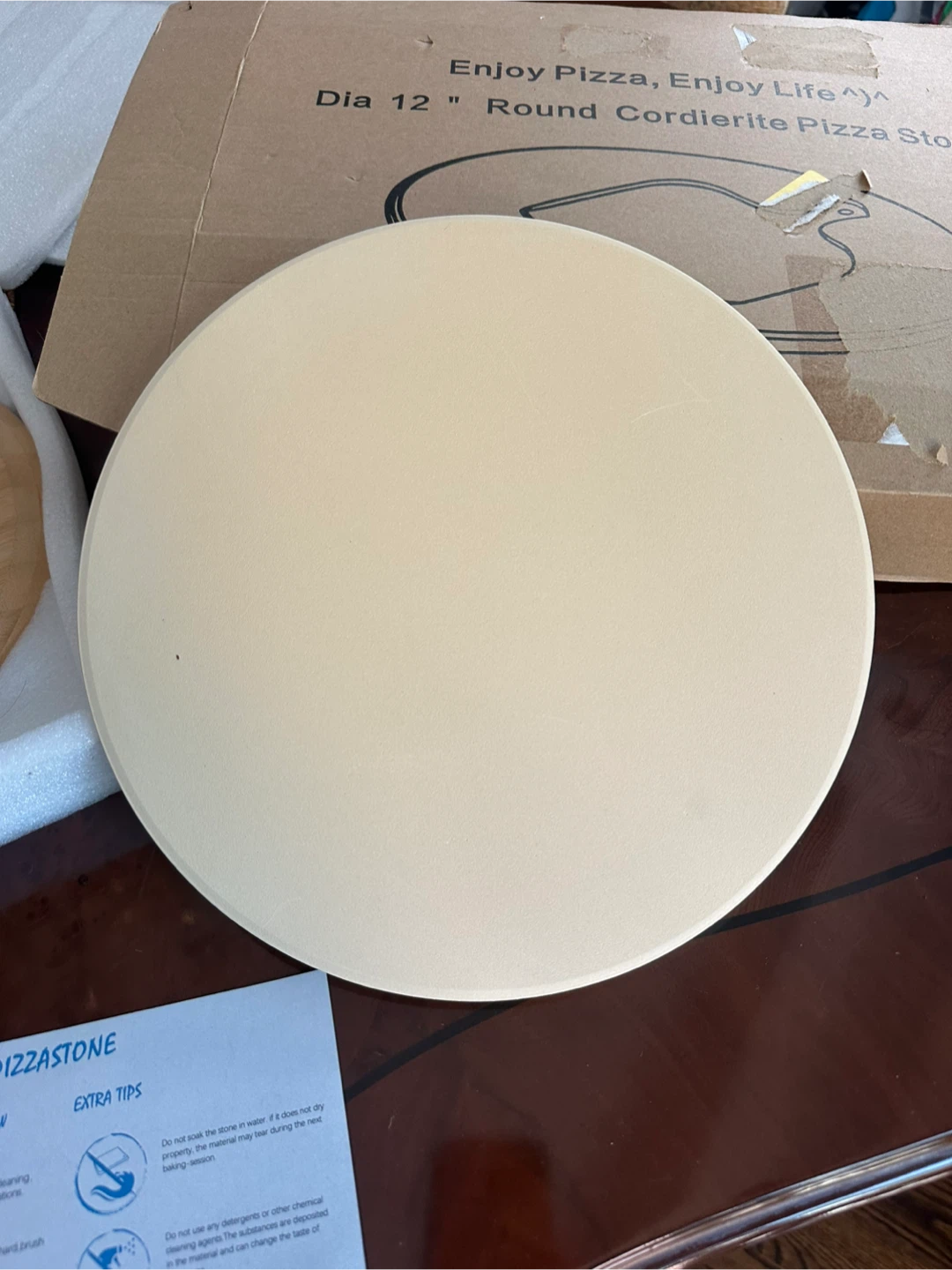 12 Inch Round Cordierite Pizza Stone - photo 3