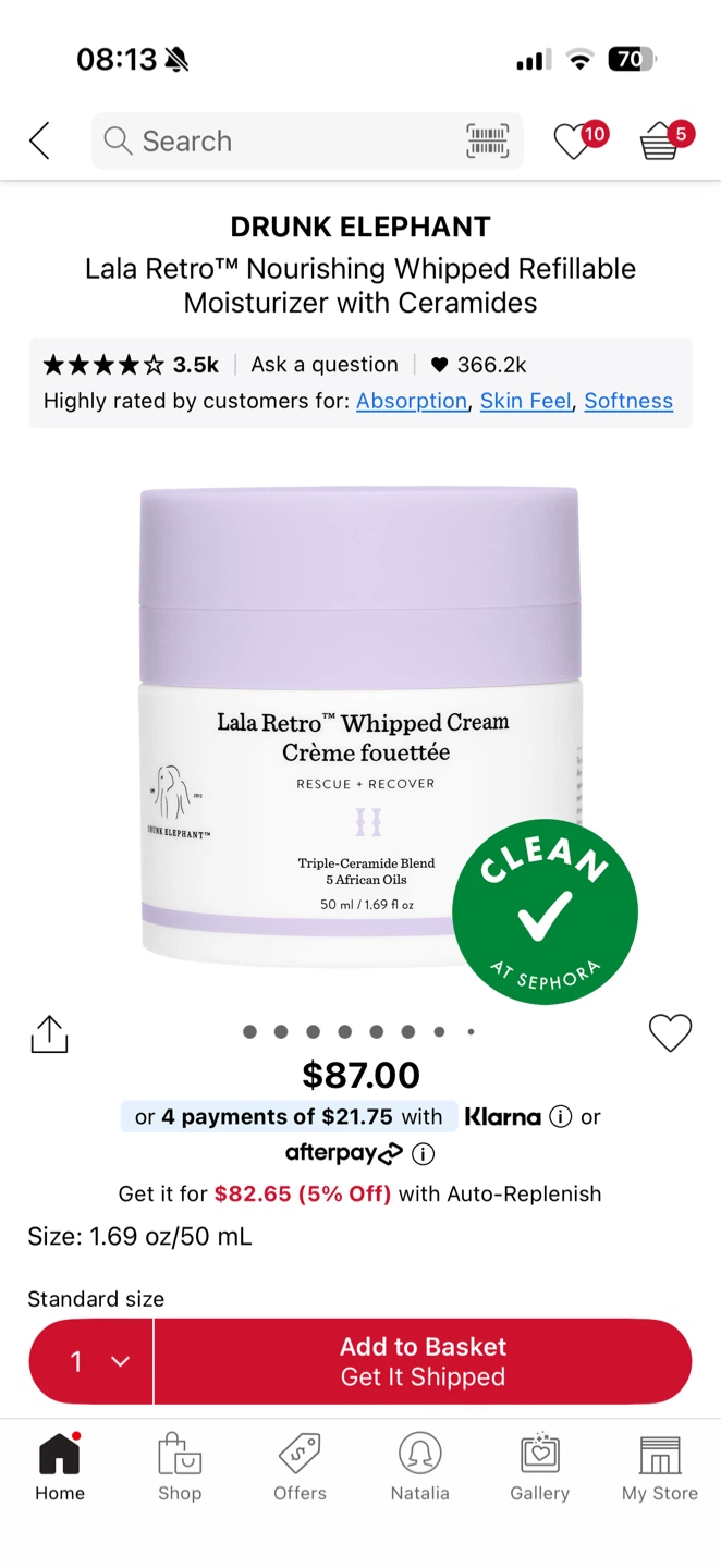 Drunk Elephant Whipped Cream