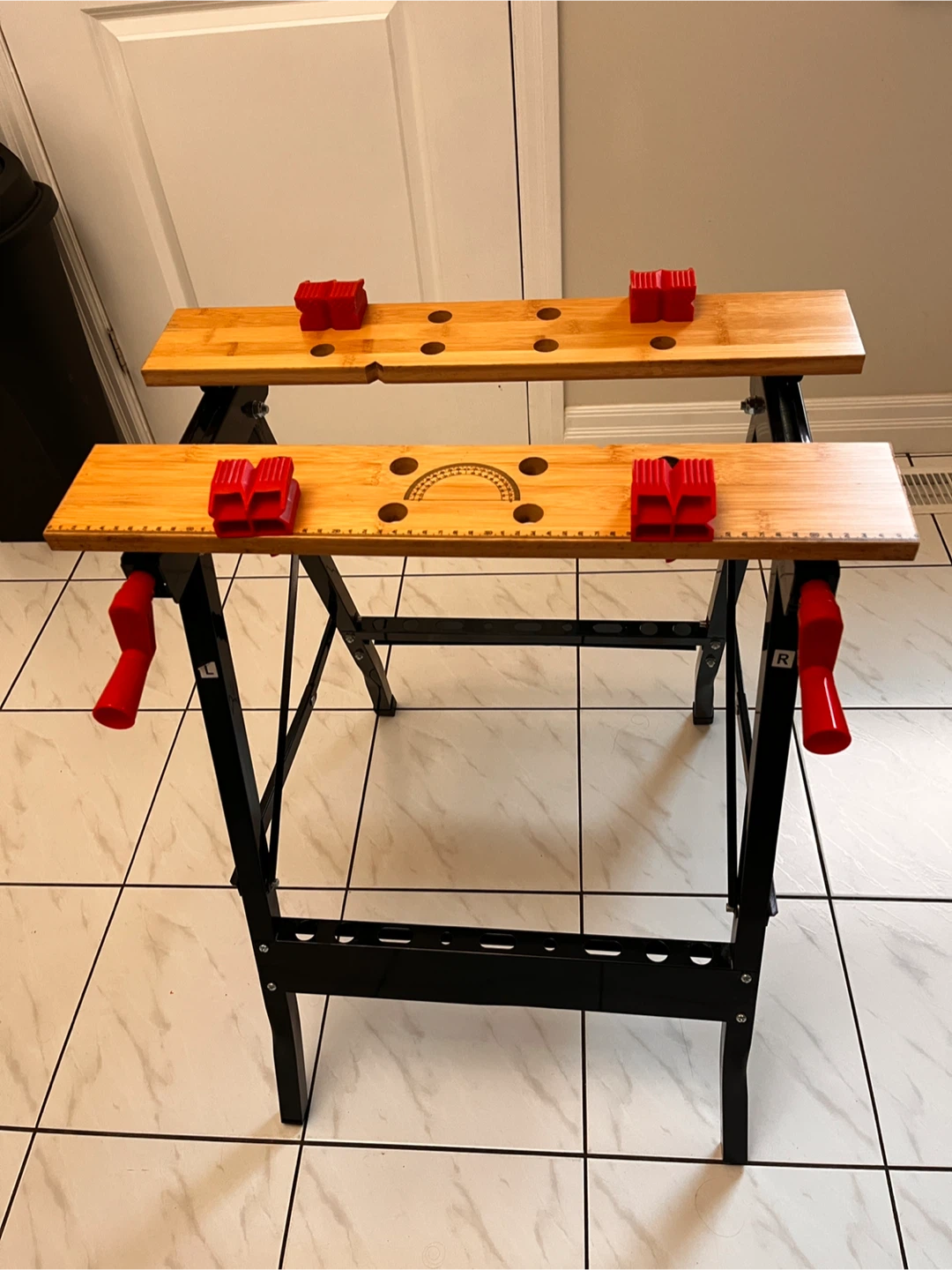 Folding Bamboo Workbench