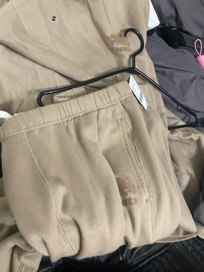 Roots Beige Sweat suit