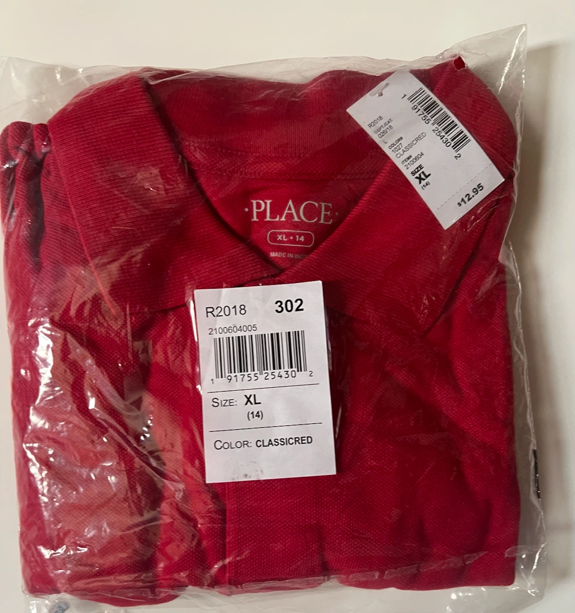 The Children's Place Red Polo Shirt Size XL 14