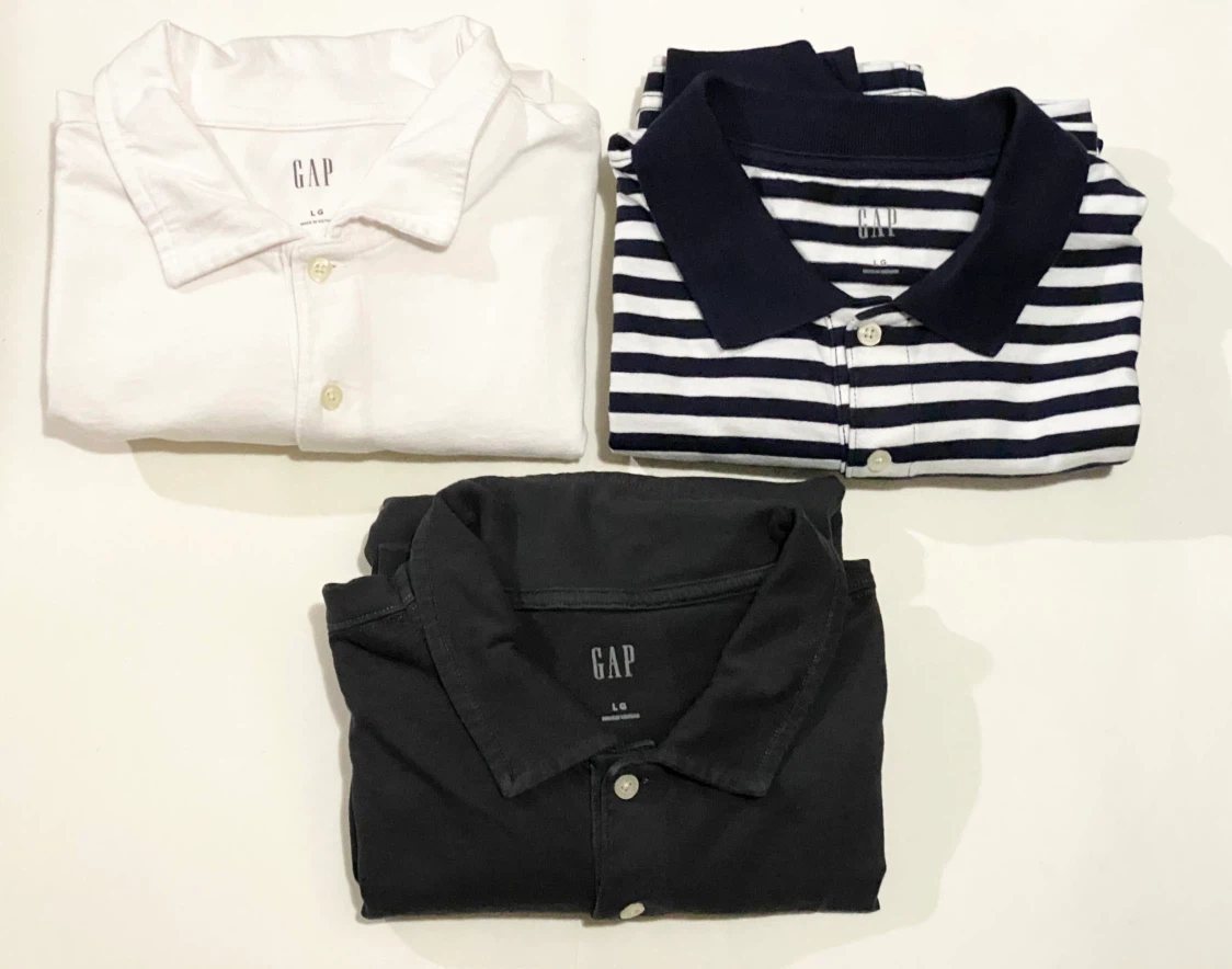 3 Pack Gap Polo Shirts