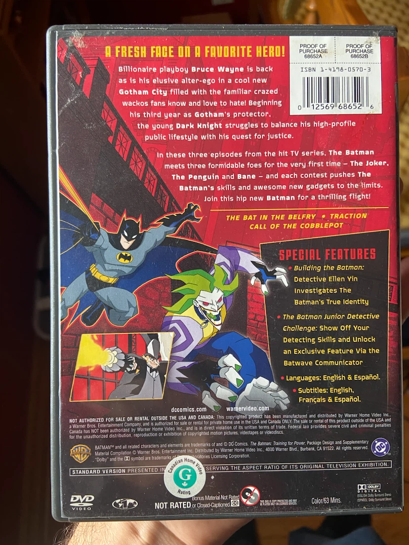 The Batman: Training For Power DVD 2004 - photo 2