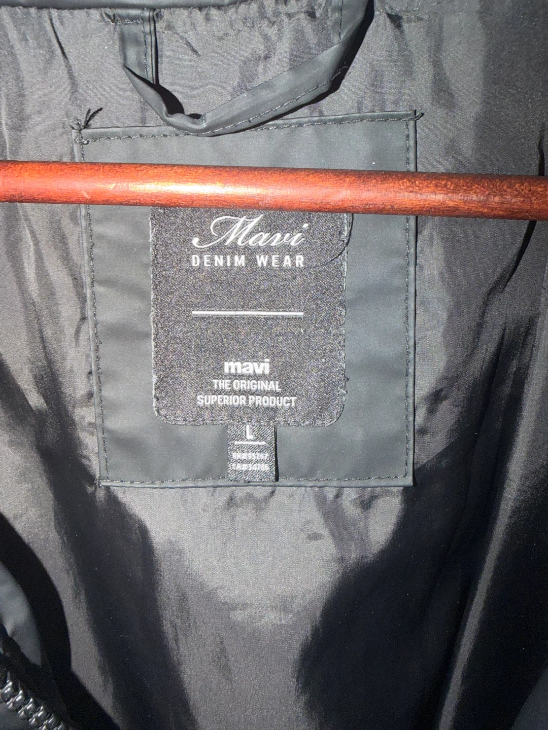 Mavi Black Puffer Jacket Size Large - photo 2