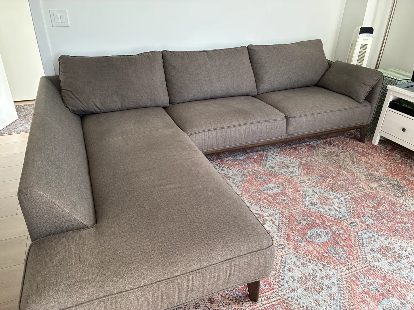 GINA Sectional Couch Sofa - gray