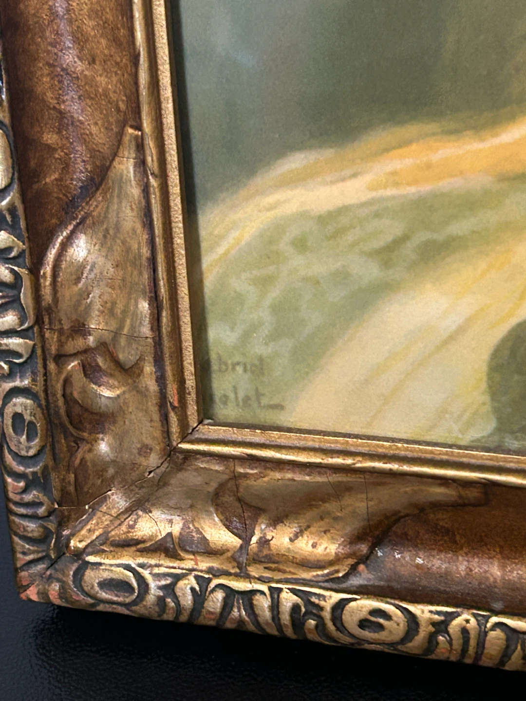 Gabriel Nicolet Vintage Framed Portrait Print - photo 3