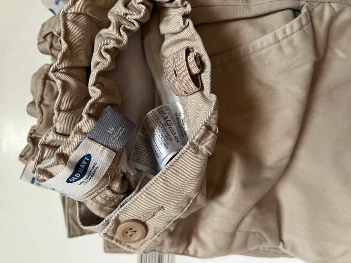 Old Navy Khaki Uniform Pants Size 14
