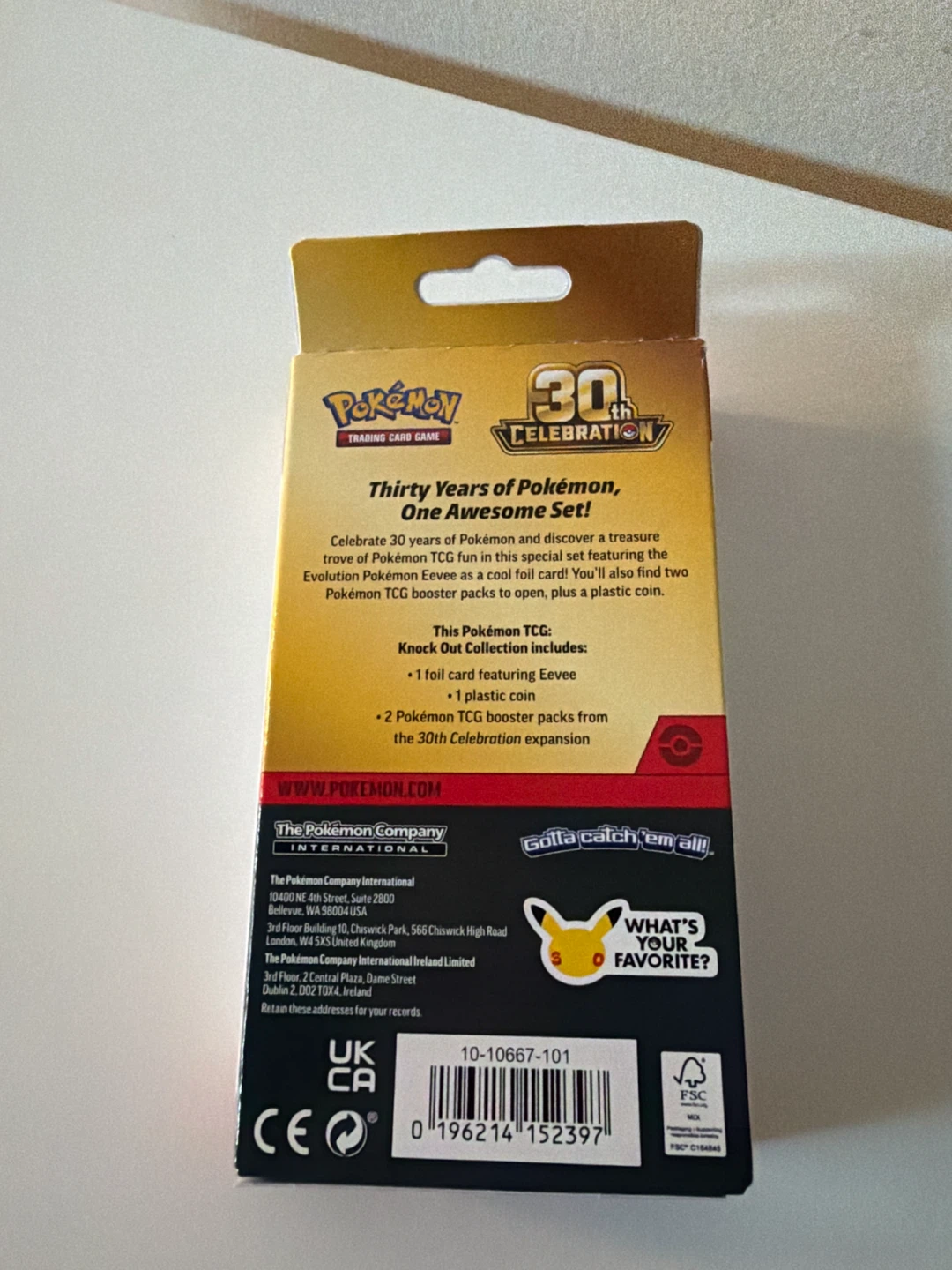 Pokemon 30th Celebration Eevee Knock Out Collection - photo 2