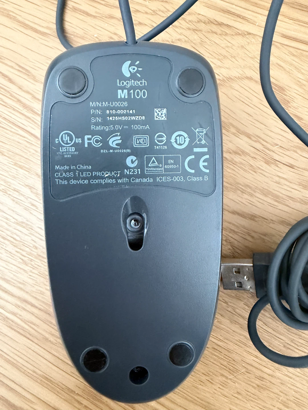 Logitech M100 Wired Mouse - photo 3