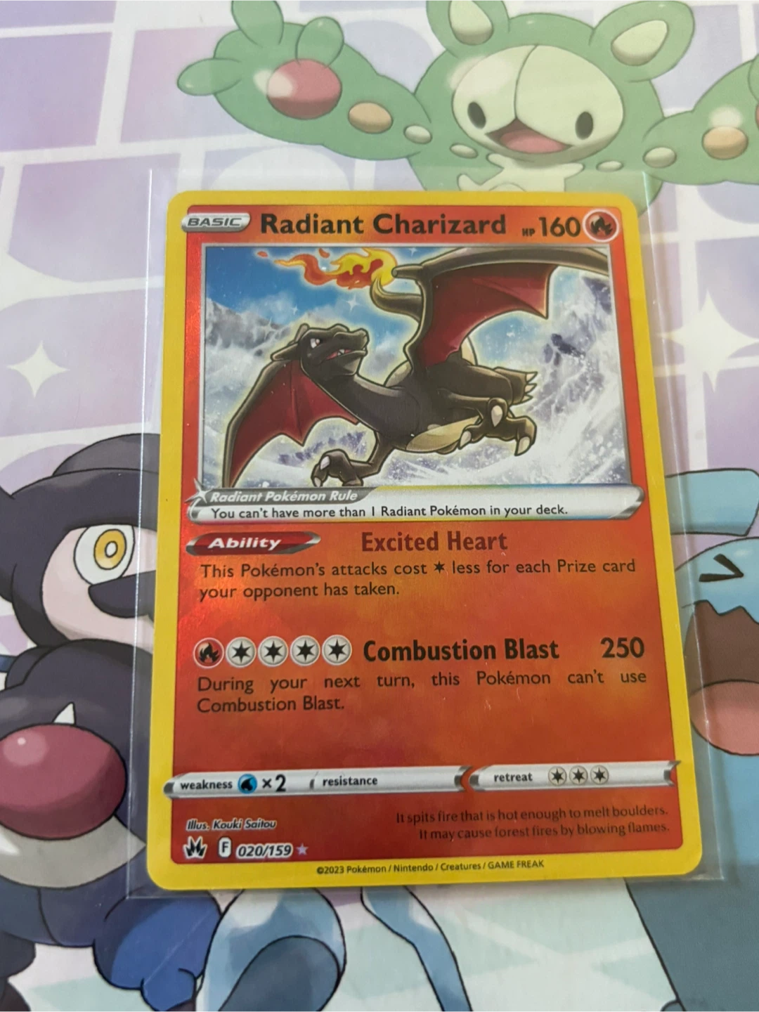 Radiant Charizard Pokemon card