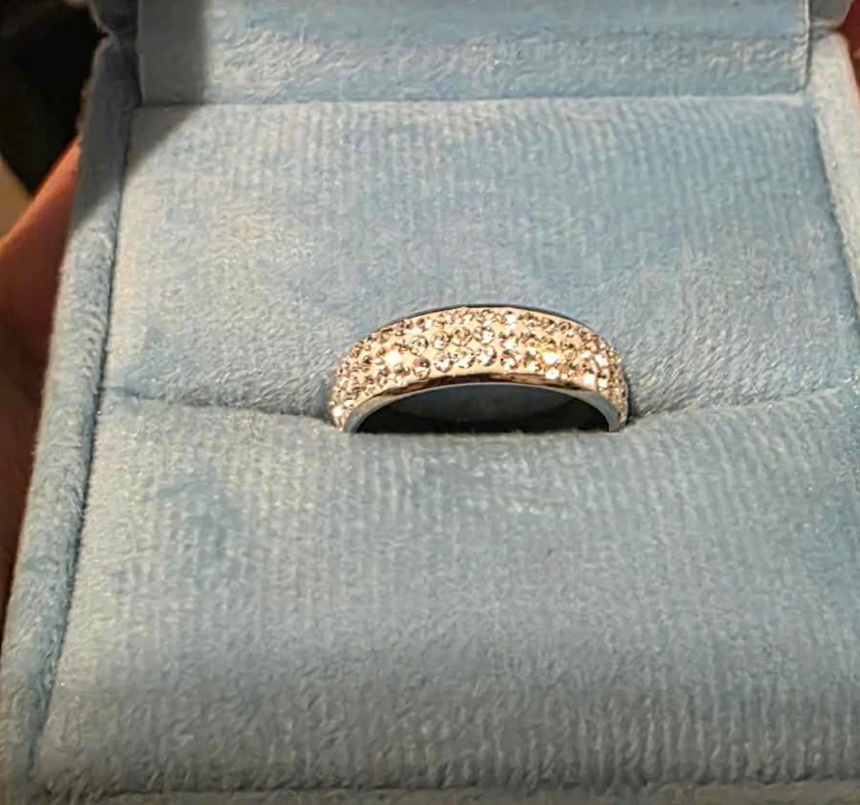 Swarovski crystal pavé ring