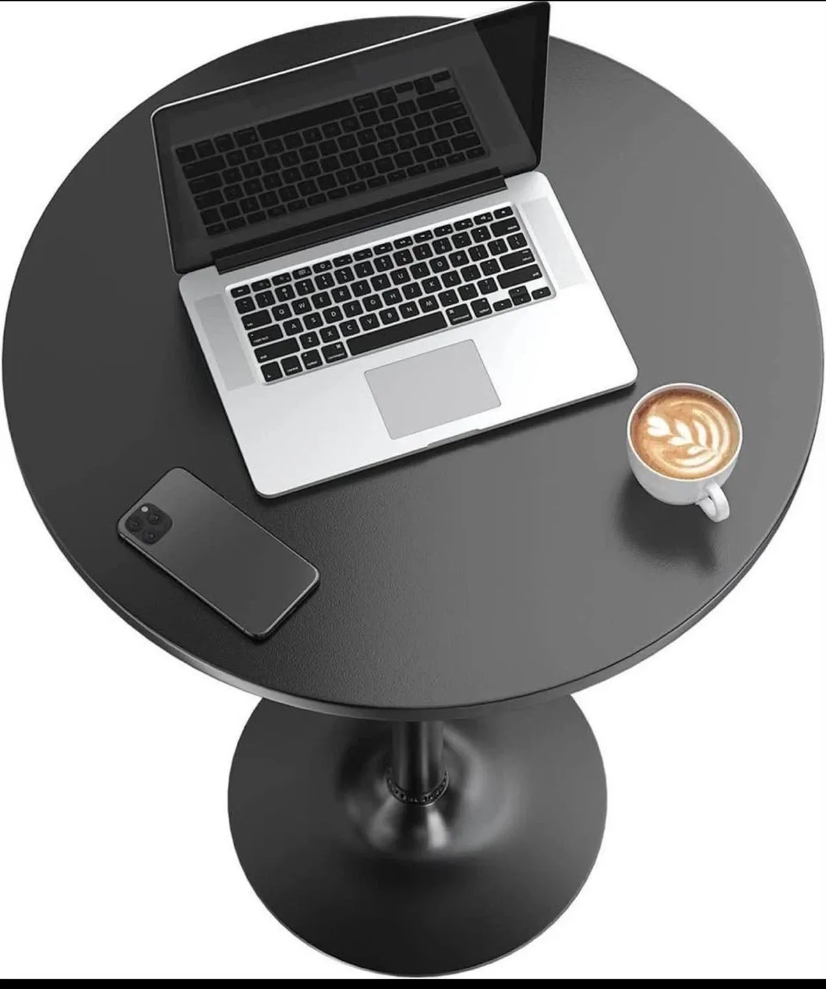 Black Round Pub Table