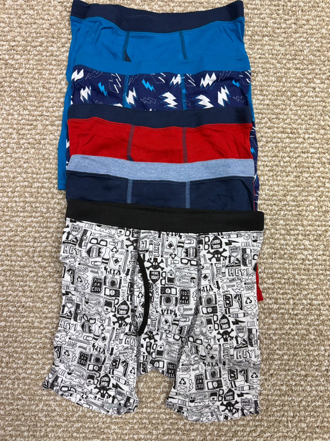 Hanes Boys Tagless Boxer Briefs 5-Pack XL (18-20) - photo 2