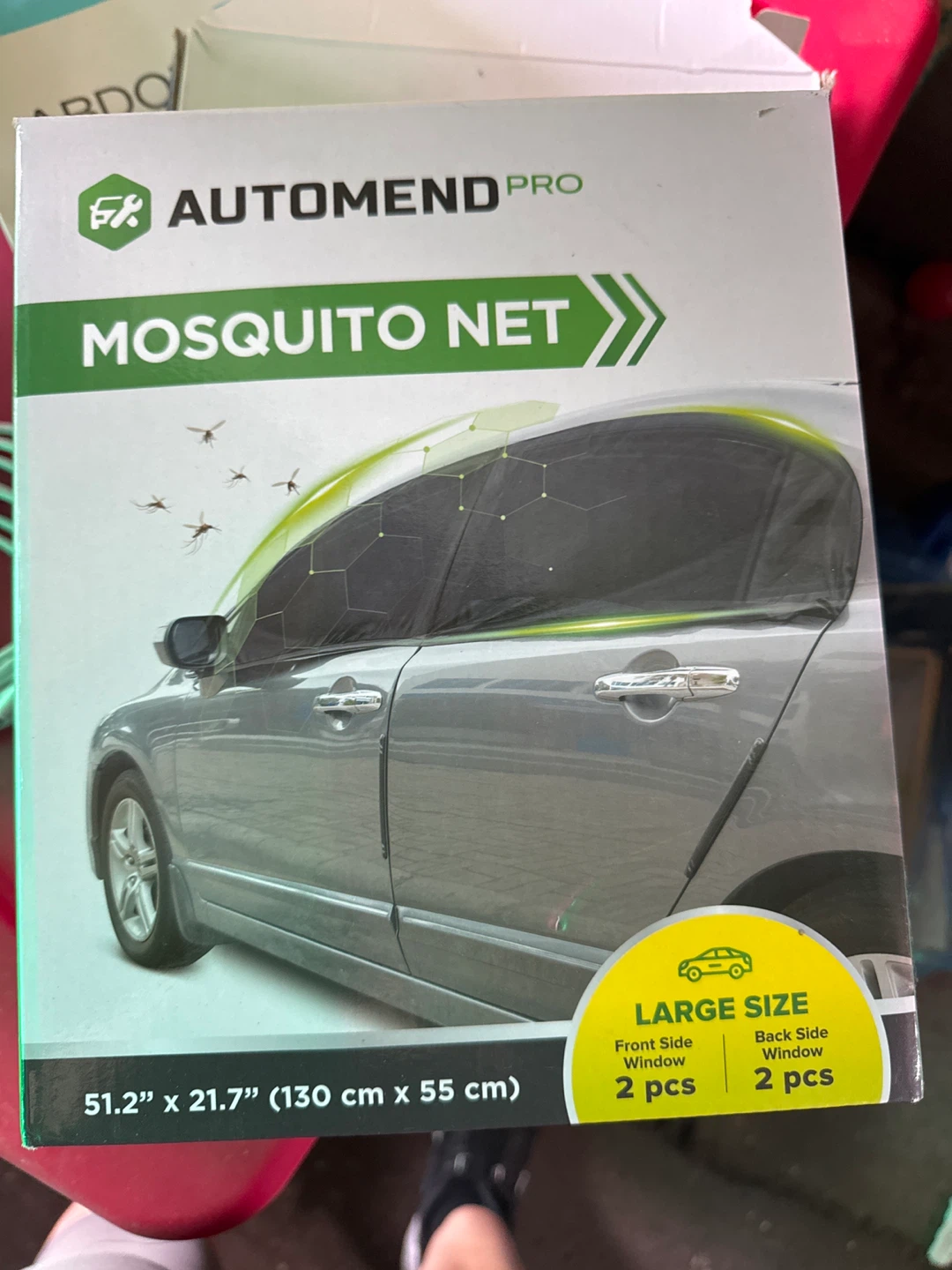 Automend Pro Car Window Mosquito Net Large Size