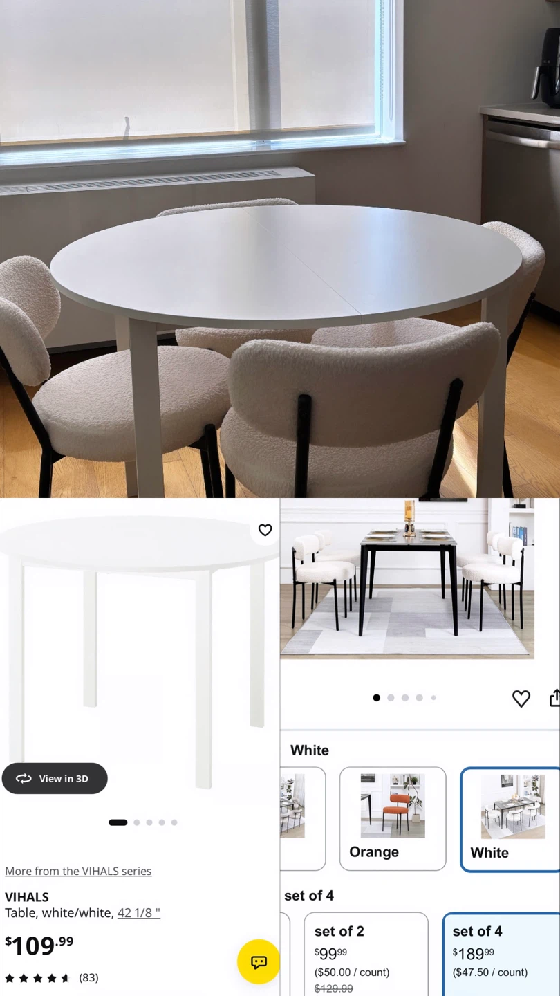 Dining Table & Chairs