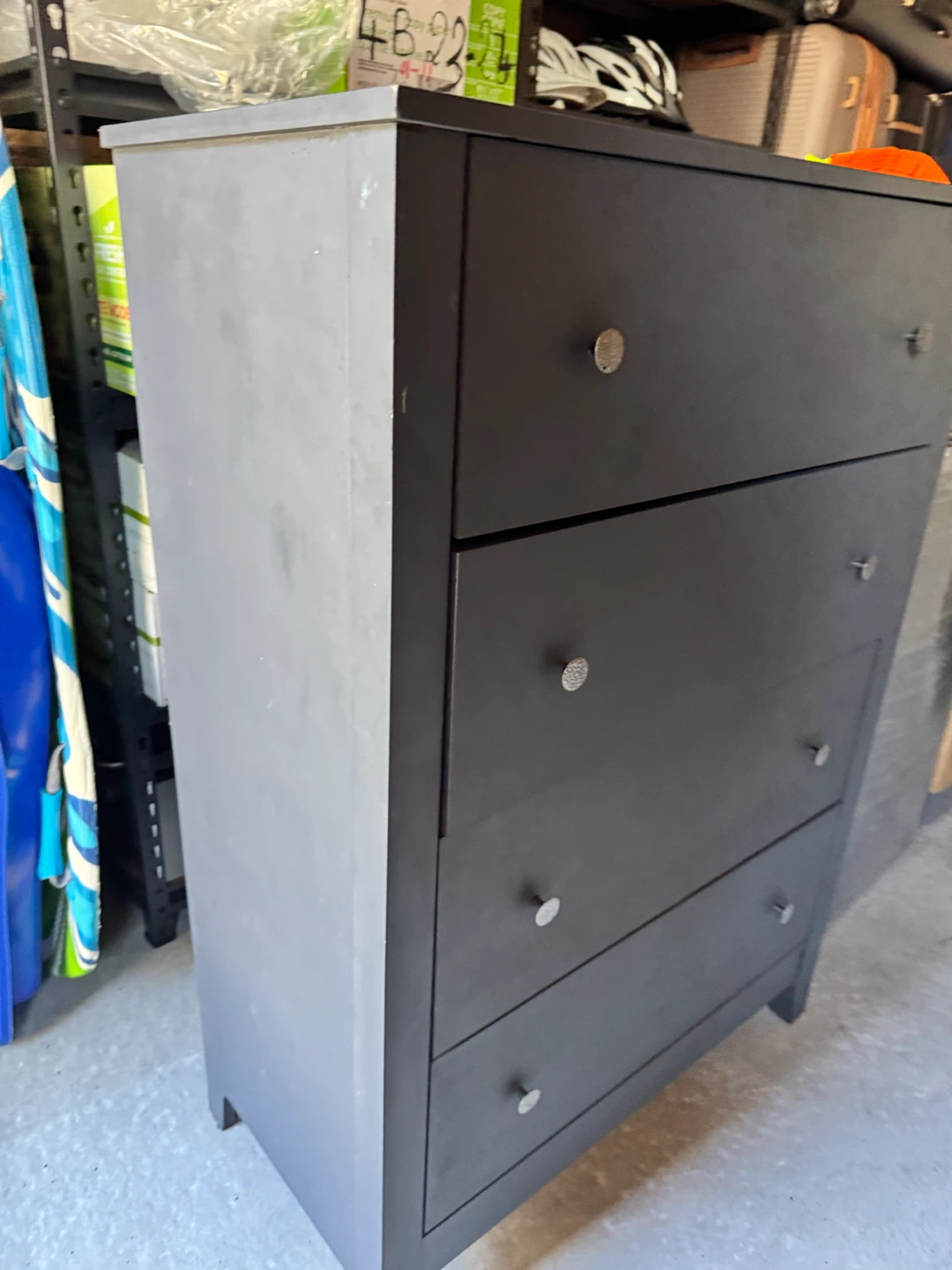 Grey Four-Drawer Chest - photo 2