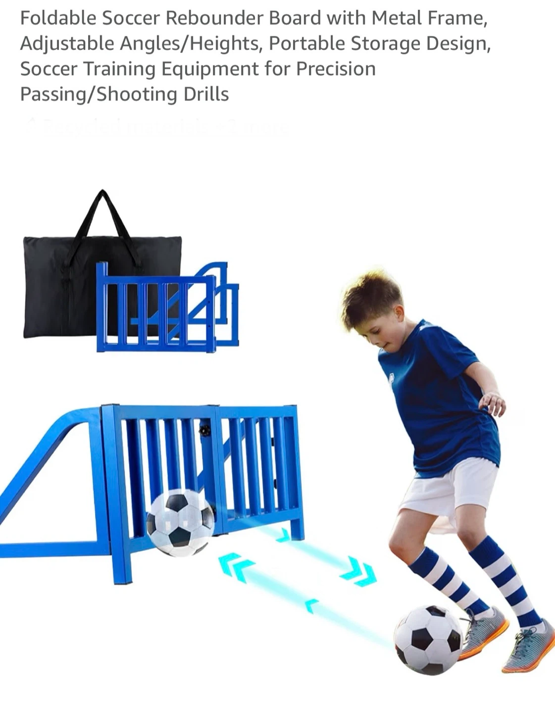 Foldable Soccer Rebounder Board