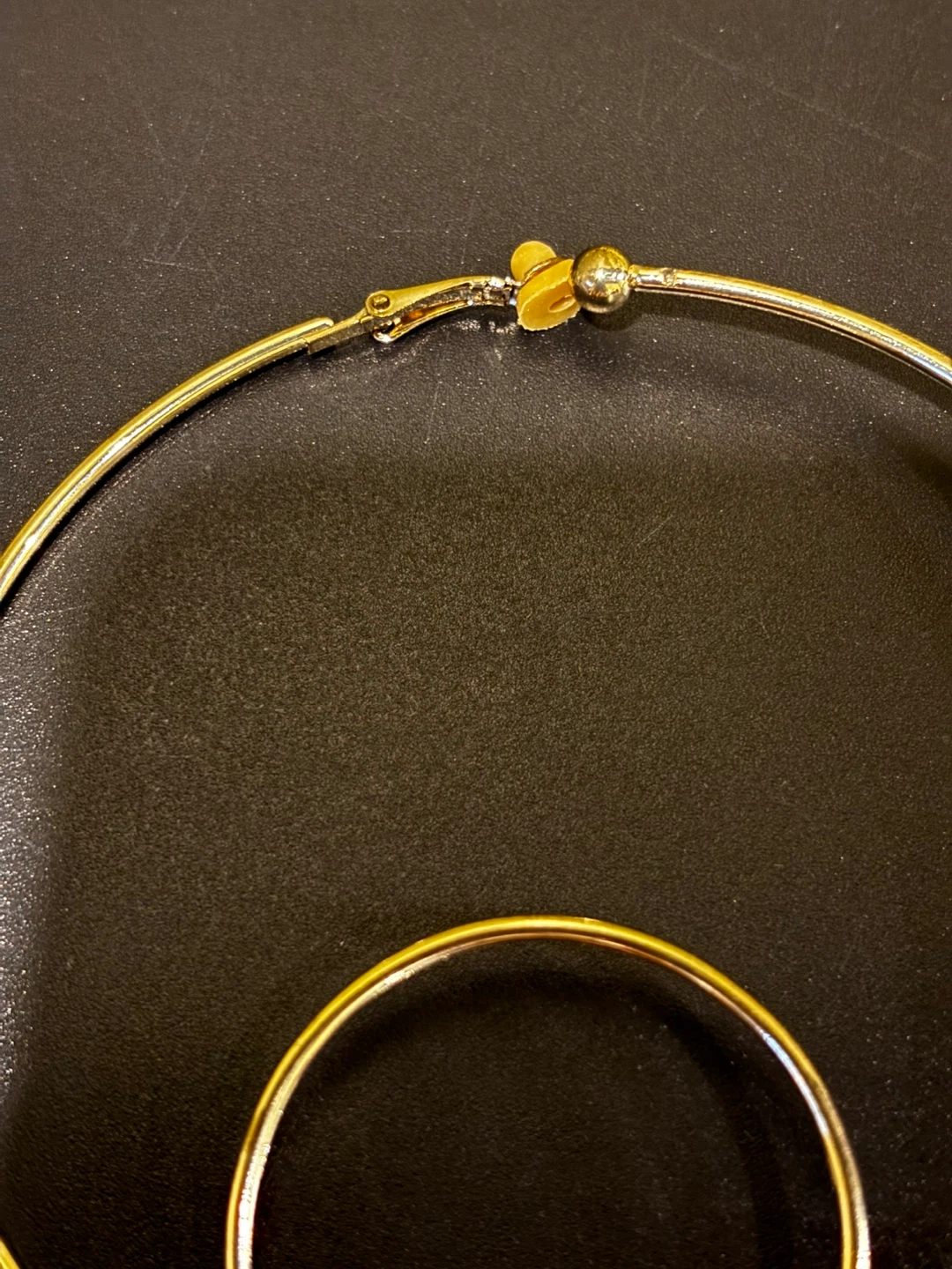 J-Luxury Gold-Tone Hoop Earrings - photo 4