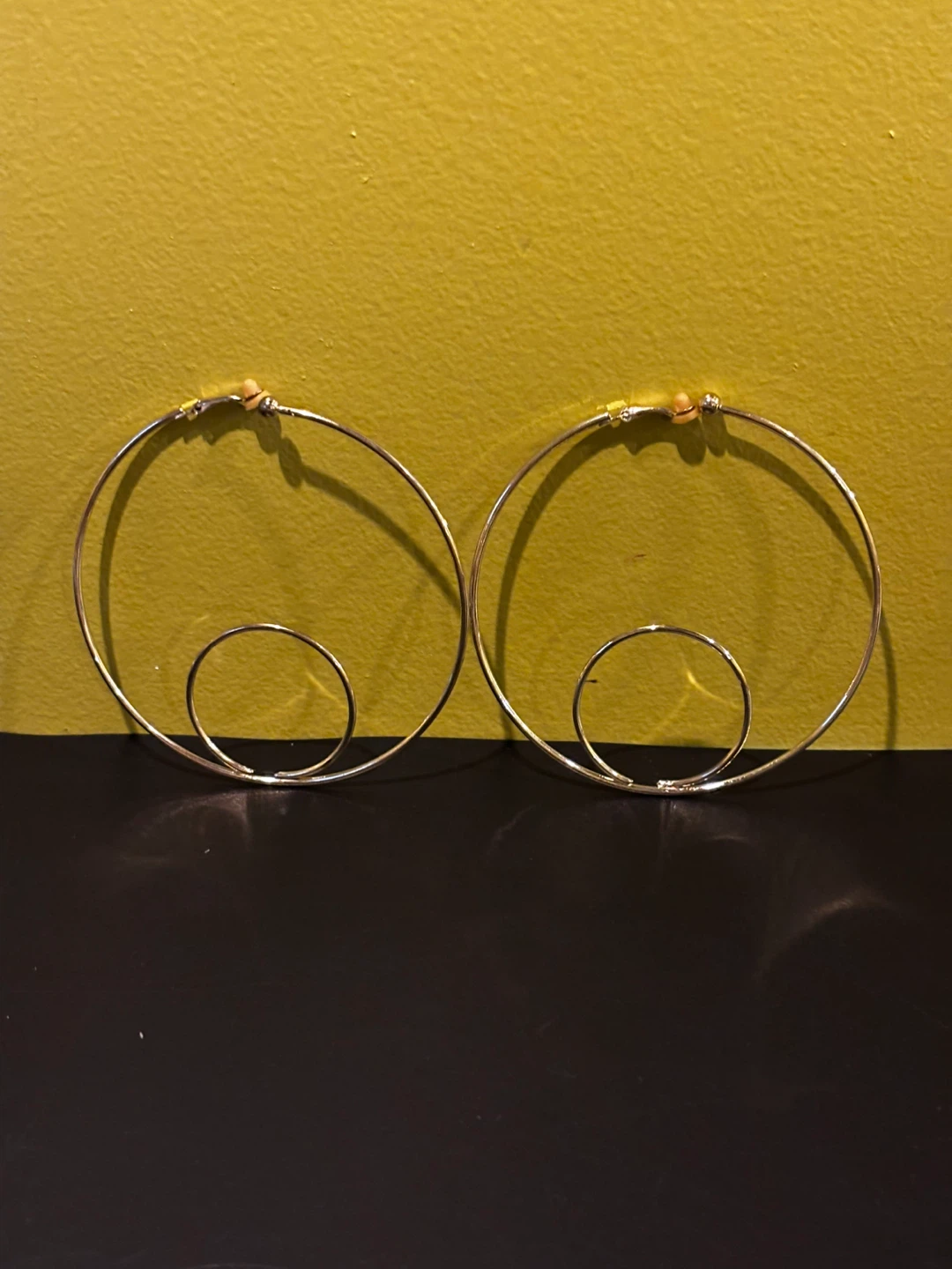 J-Luxury Gold-Tone Hoop Earrings - photo 5