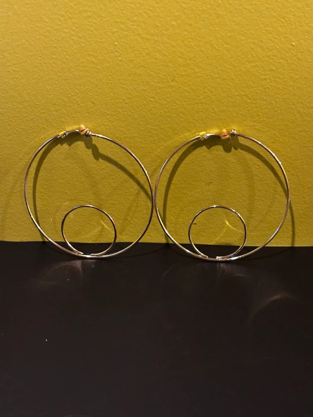 J-Luxury Gold-Tone Hoop Earrings - photo 5