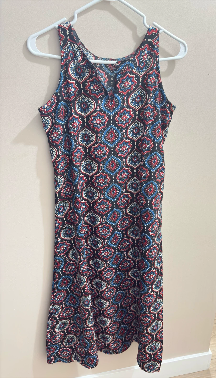 Patterned Sleeveless kurti with pant