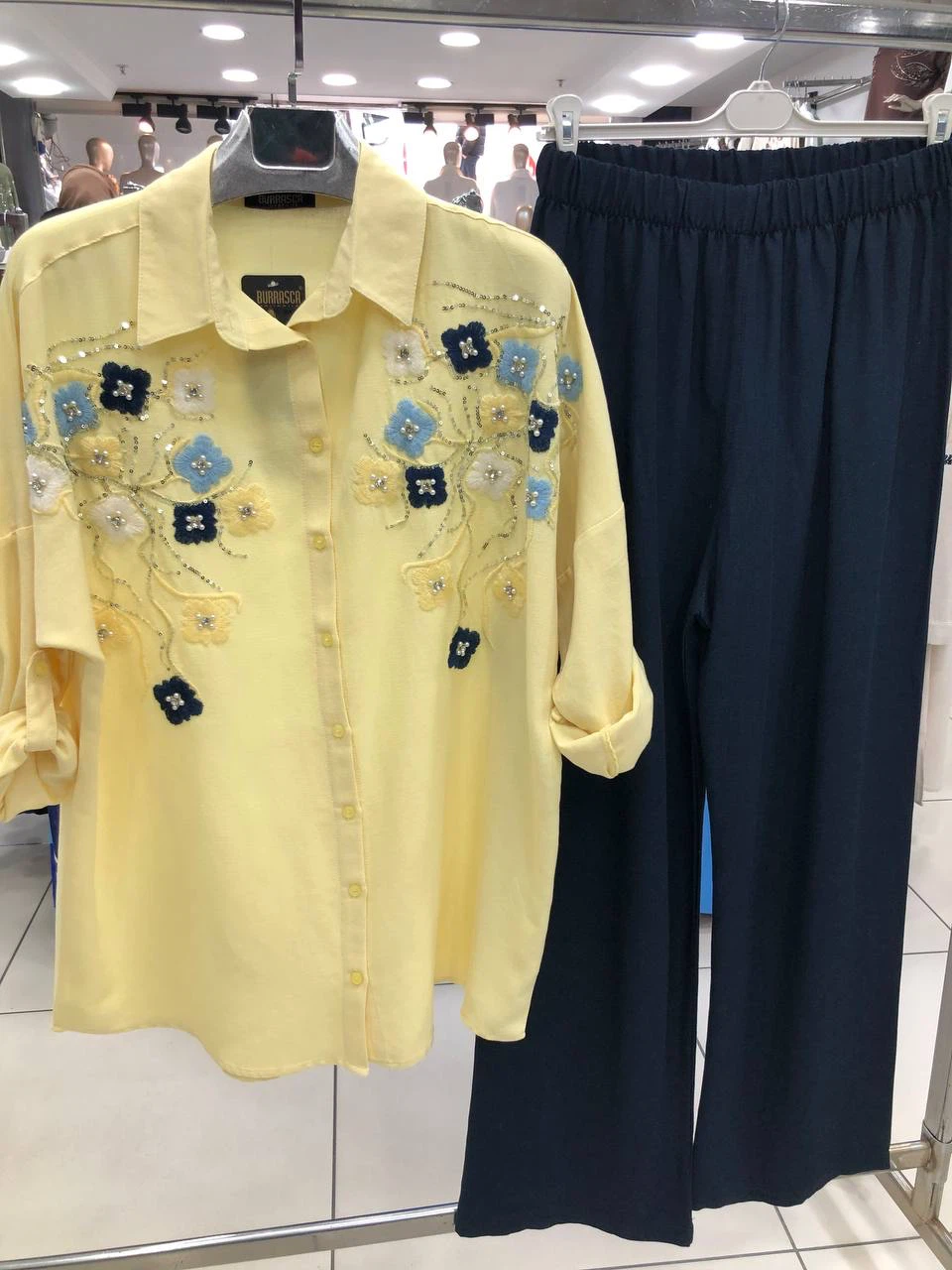 Floral Embroidered Shirt