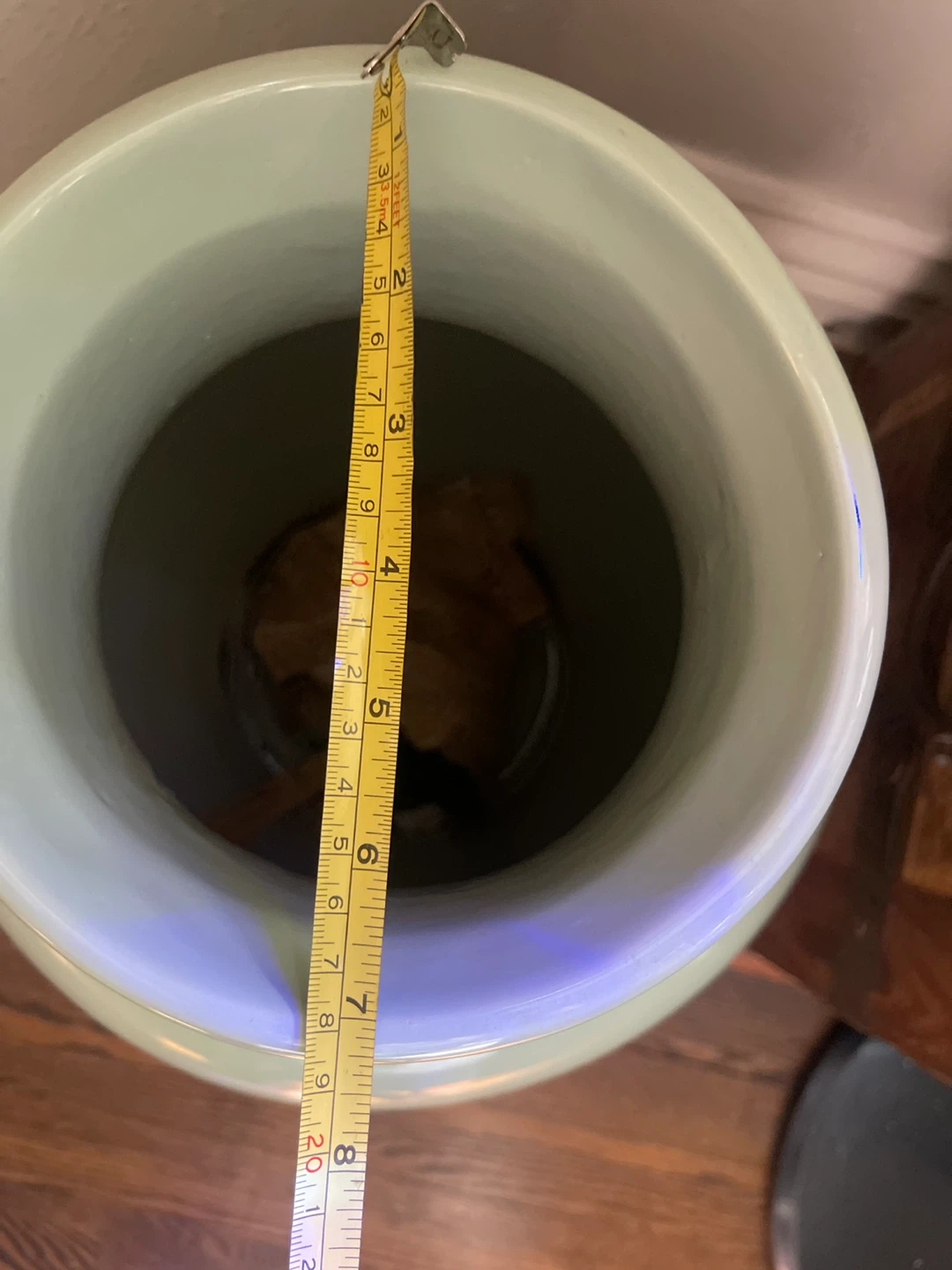 Large Light Green Ceramic Vase - photo 2