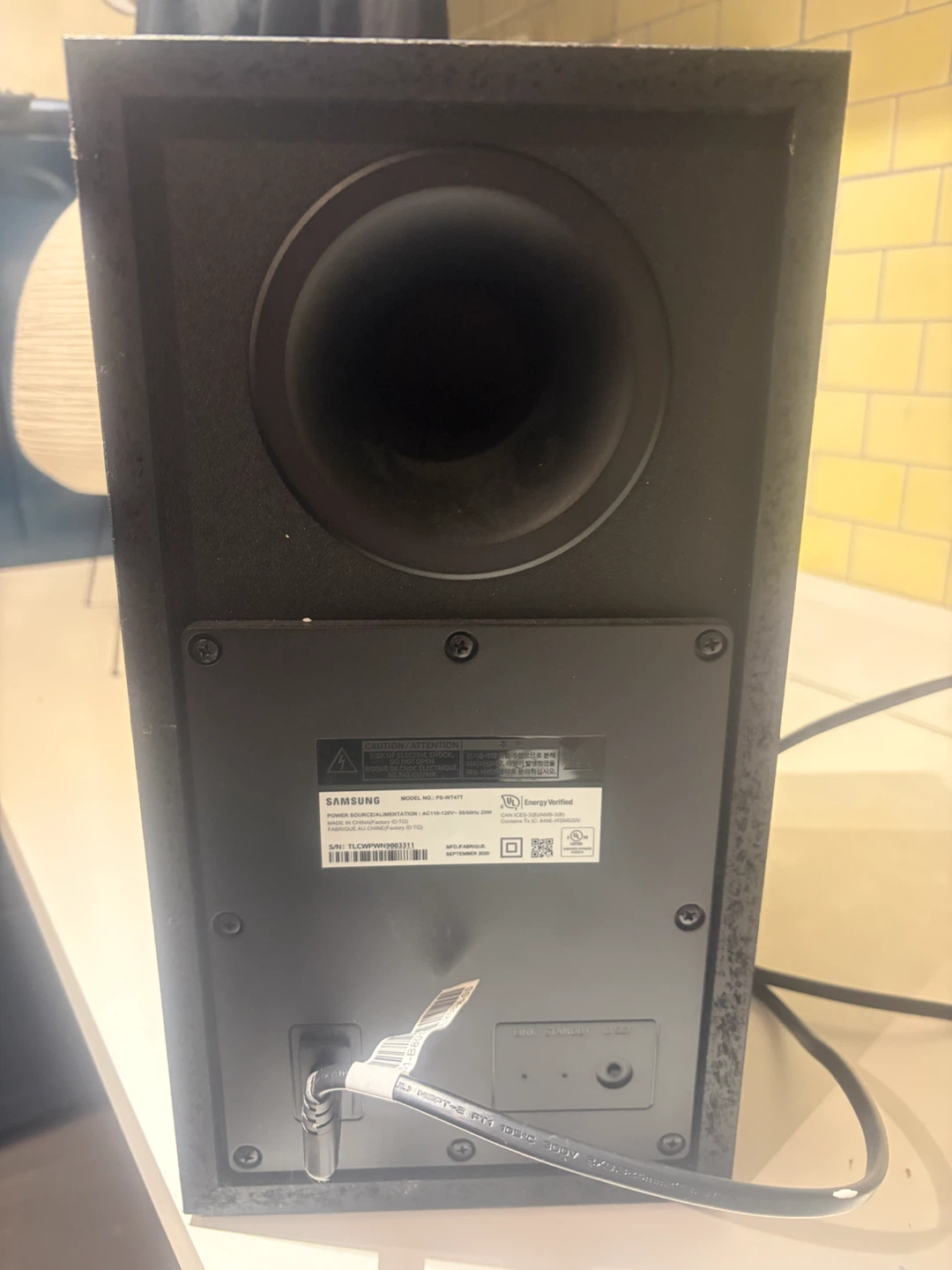 Samsung PS-WT47T Subwoofer - photo 2
