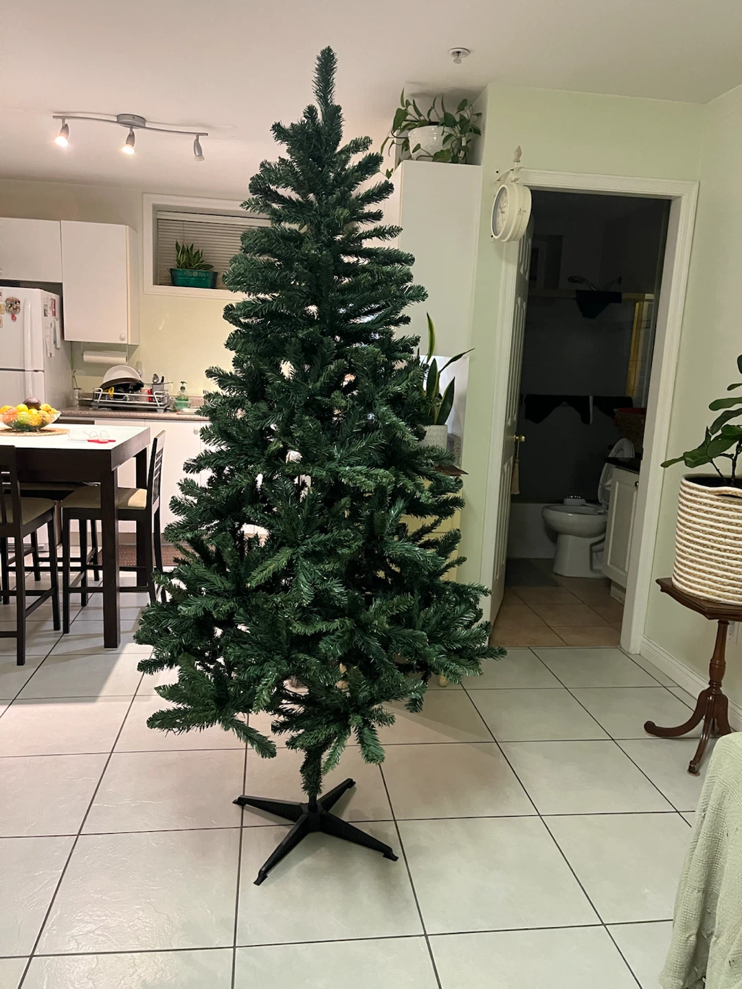 Used once—-Holiday Time Franklin Fir Unlit Christmas Tree 6.5ft - photo 4