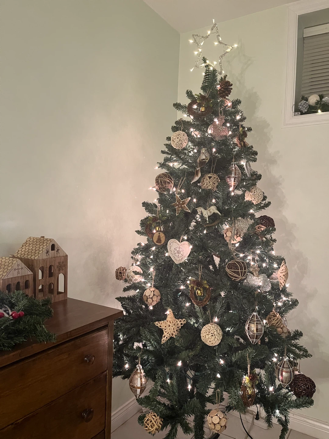 Used once—-Holiday Time Franklin Fir Unlit Christmas Tree 6.5ft - photo 5