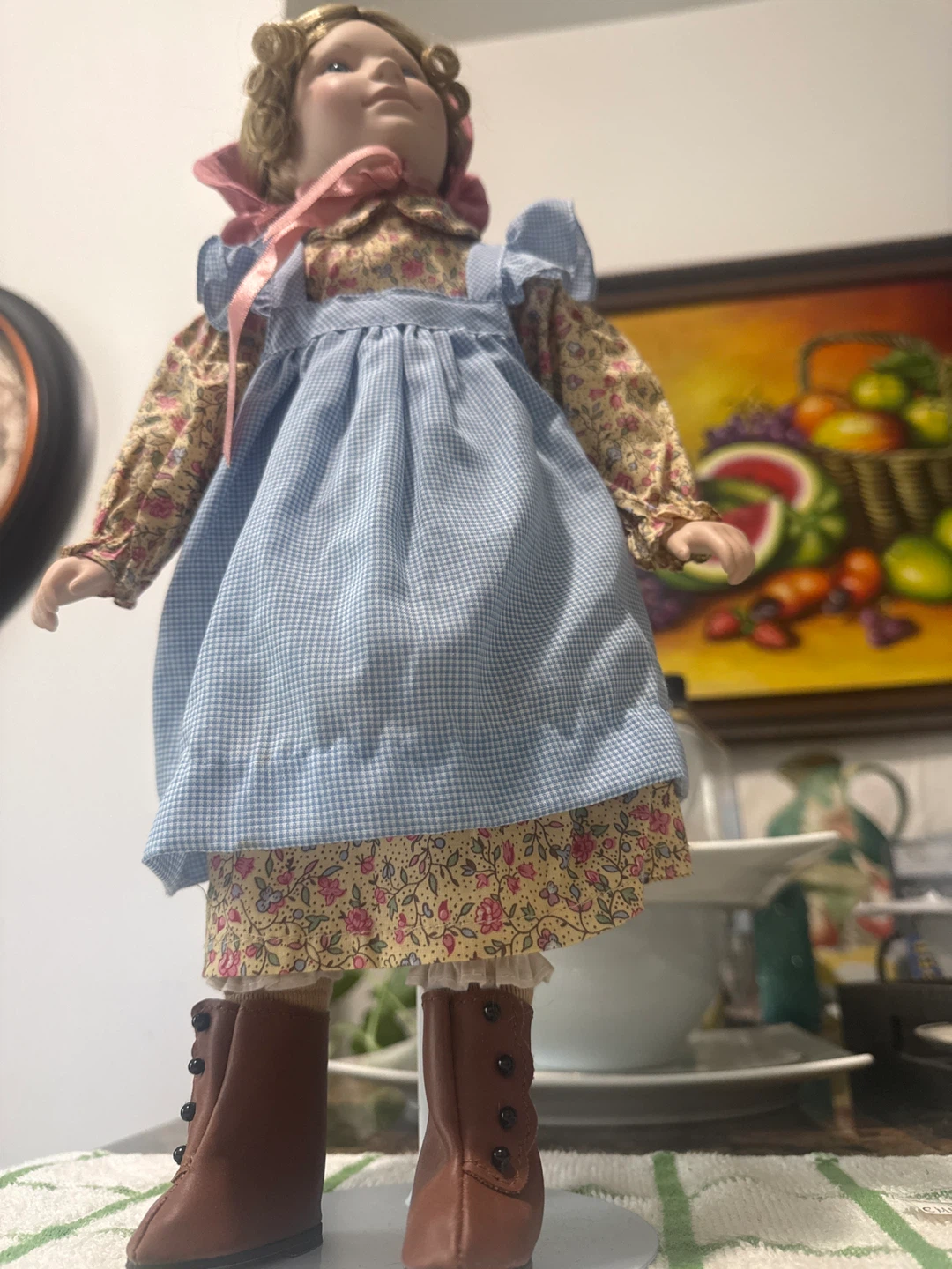 Mary Ingalls Collectible Porcelain Doll - photo 4