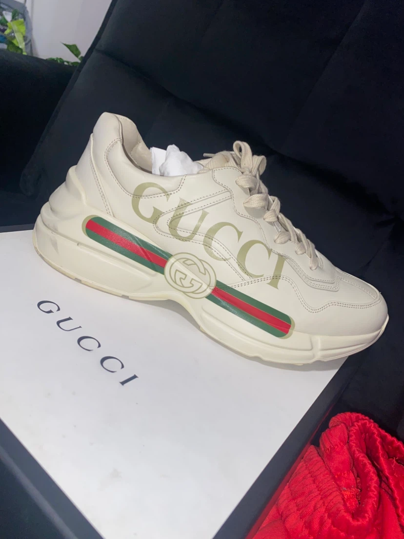 Gucci Rhyton Sneakers White Size 9.5 - photo 2