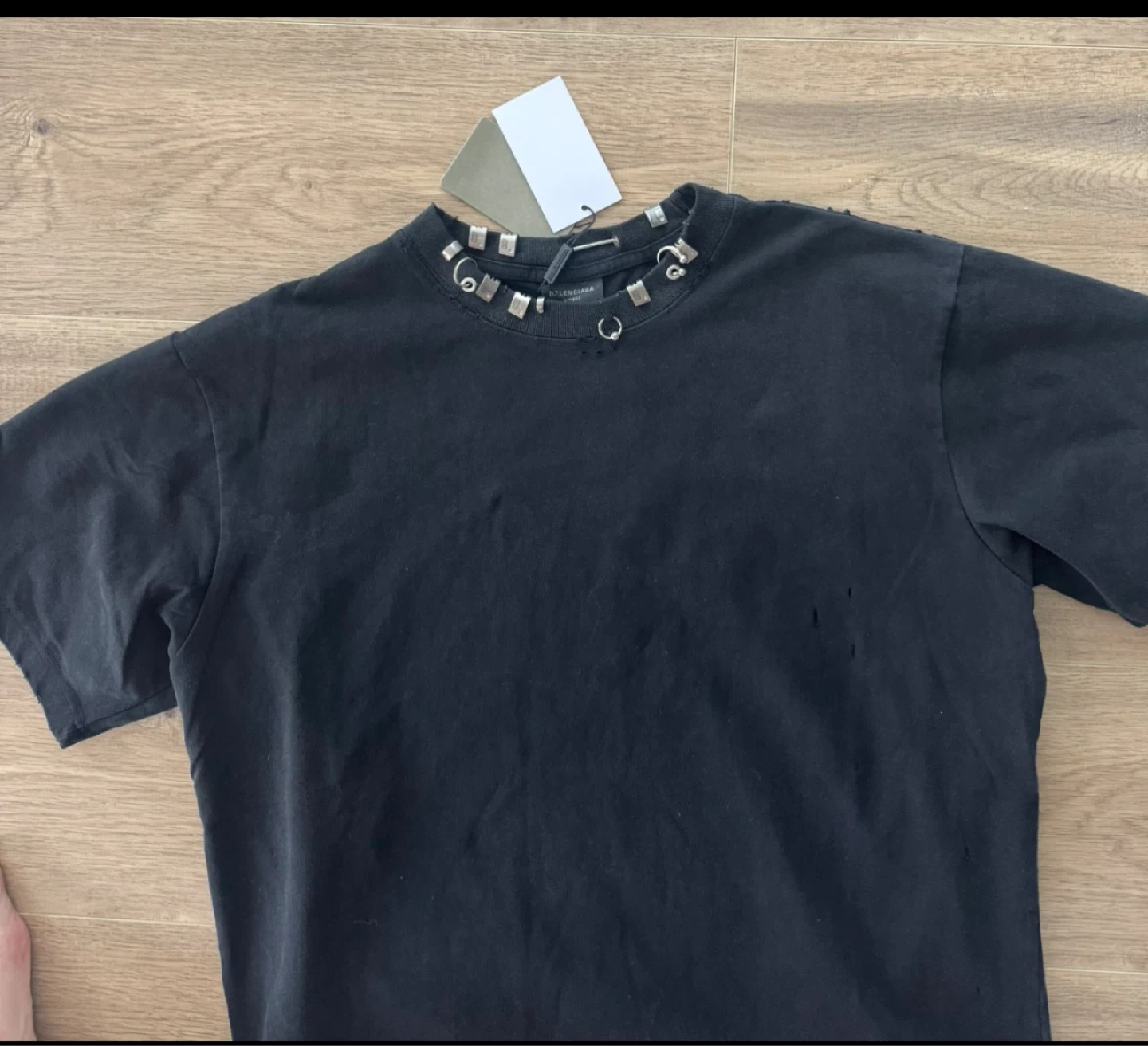 Balenciaga Piercing T-Shirt Black