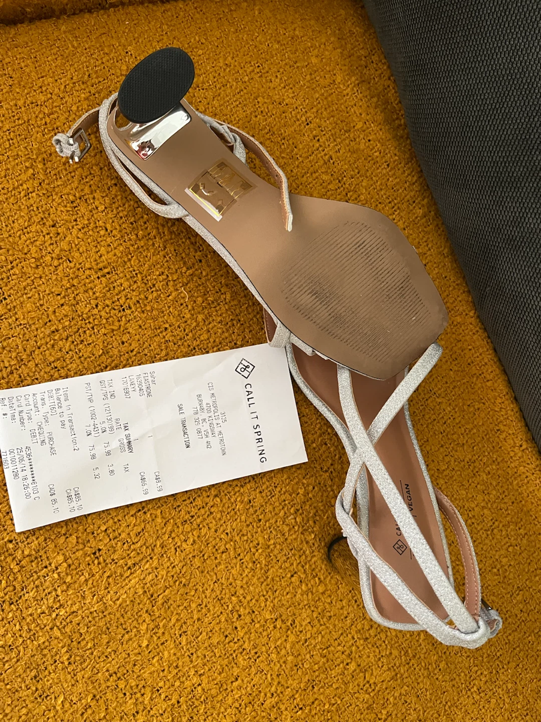 Call It Spring Silver Glitter Heels - photo 4