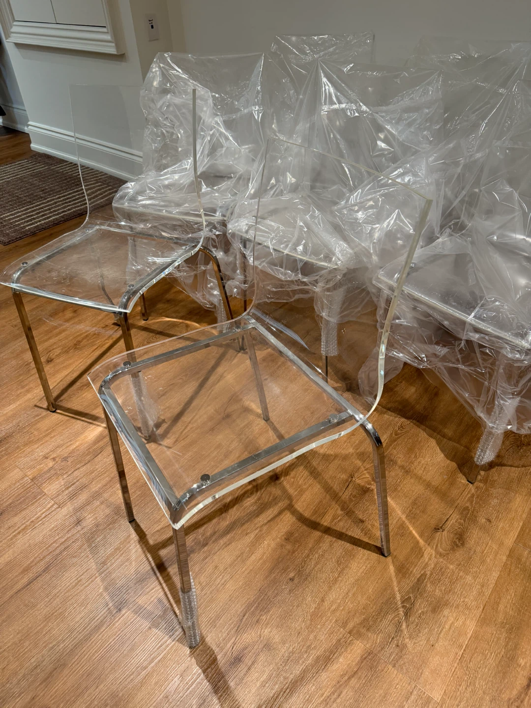 Set of 8 Transparent Acrylic Dining Chairs $100 EACH - photo 4