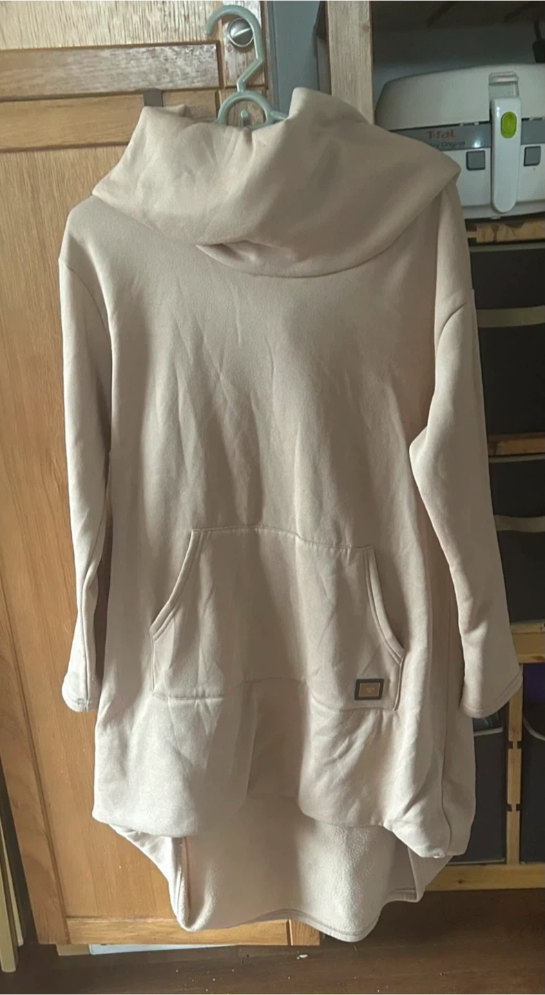 Beige Hoodie Dress