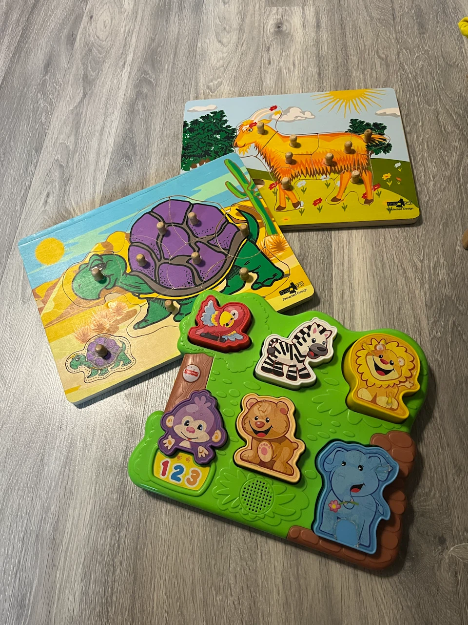 Set of 3 Children's Animal Puzzles