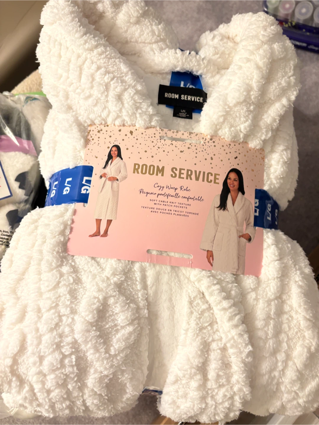 Room Service Cozy Wrap Robe Large