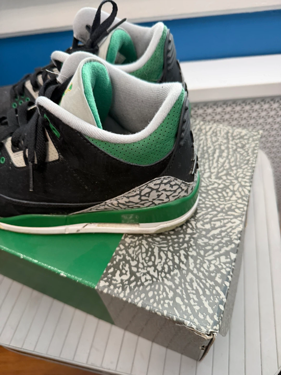 Air Jordan 3 Retro Pine Green Size 8.5 USED - photo 3
