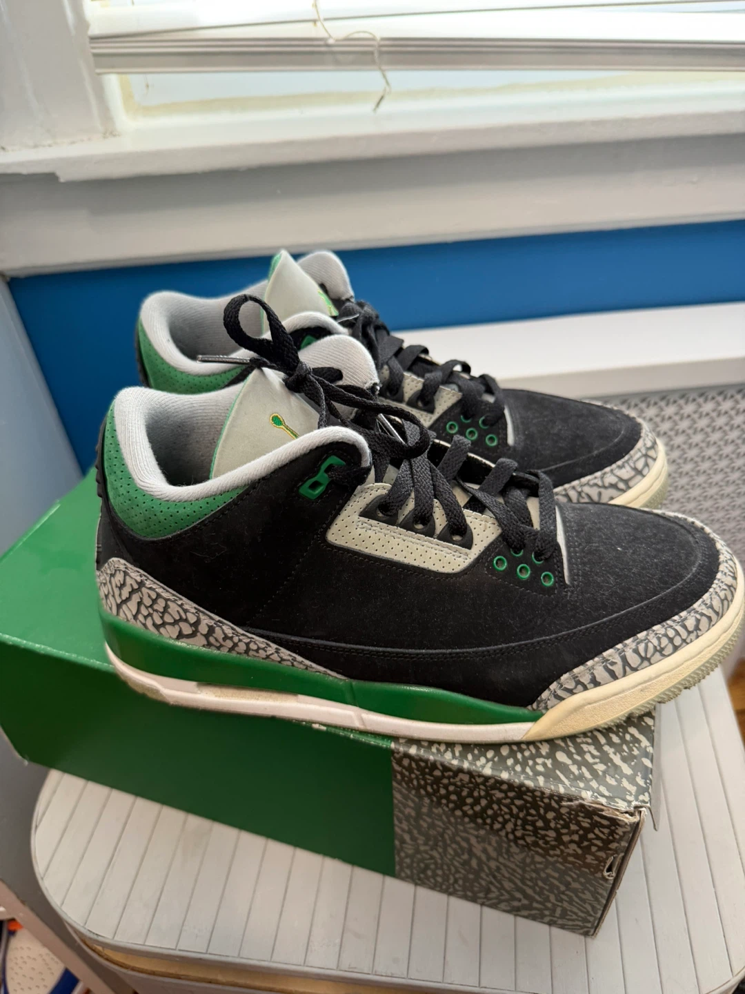 Air Jordan 3 Retro Pine Green Size 8.5 USED - photo 5