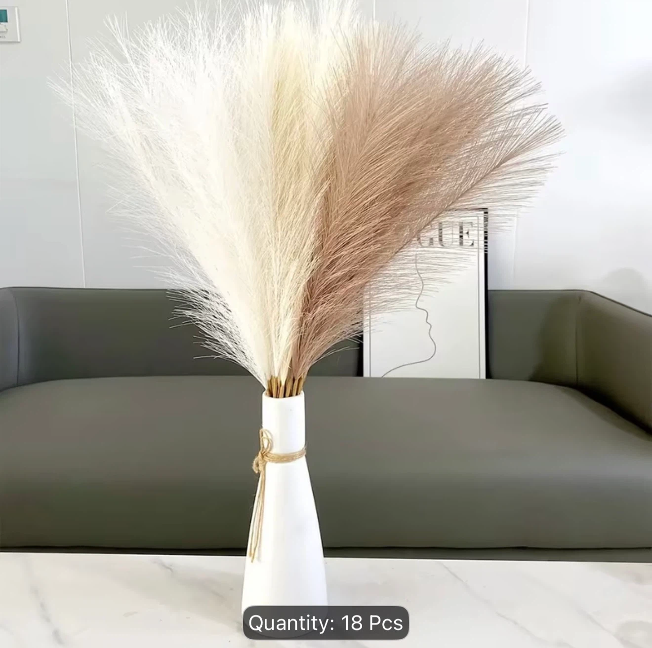 Artificial Pampas Grass Set - 18 Pieces - photo 2