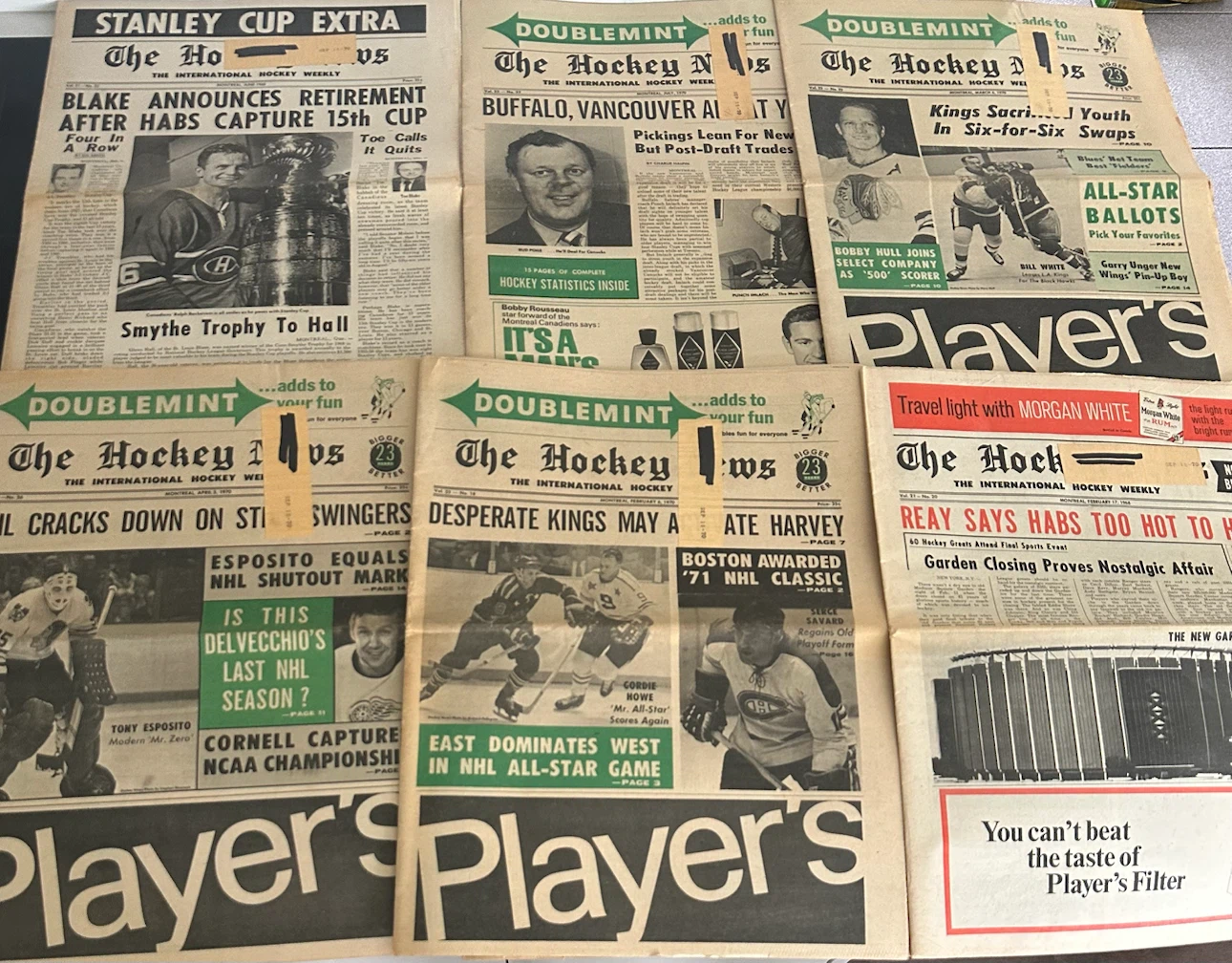 Vintage “The Hockey News Newspapers” (1960’s) - photo 2