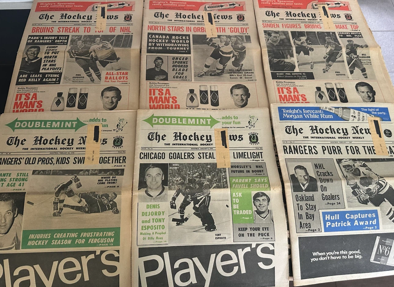 Vintage “The Hockey News Newspapers” (1960’s) - photo 3