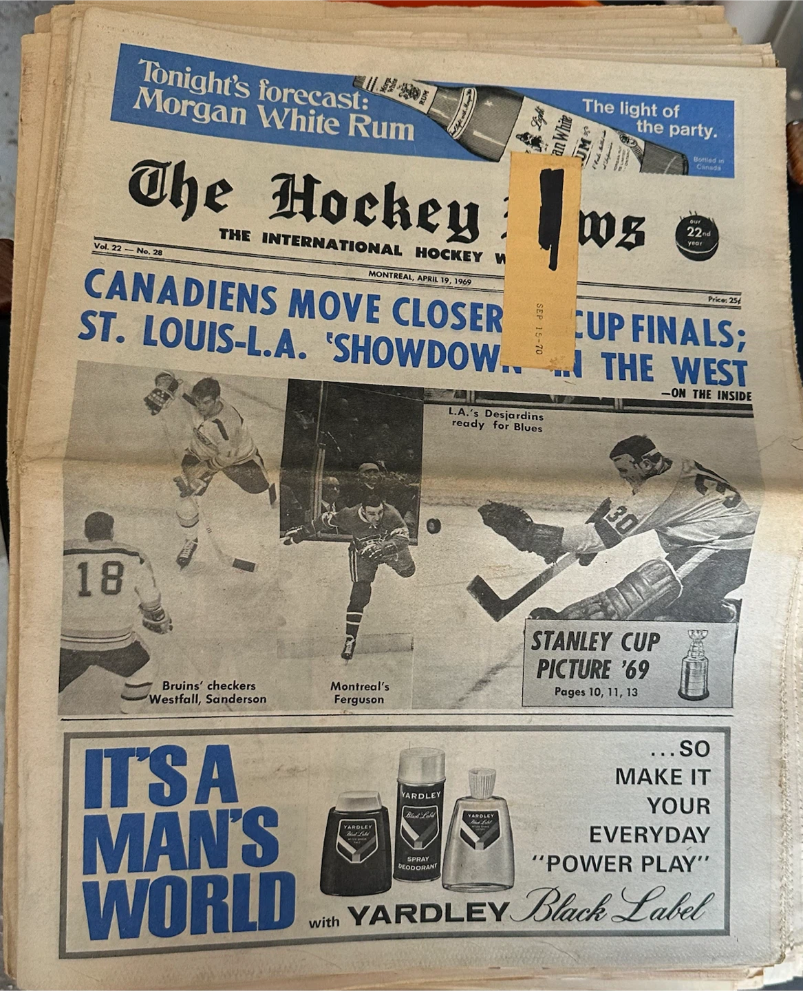 Vintage “The Hockey News Newspapers” (1960’s) - photo 4
