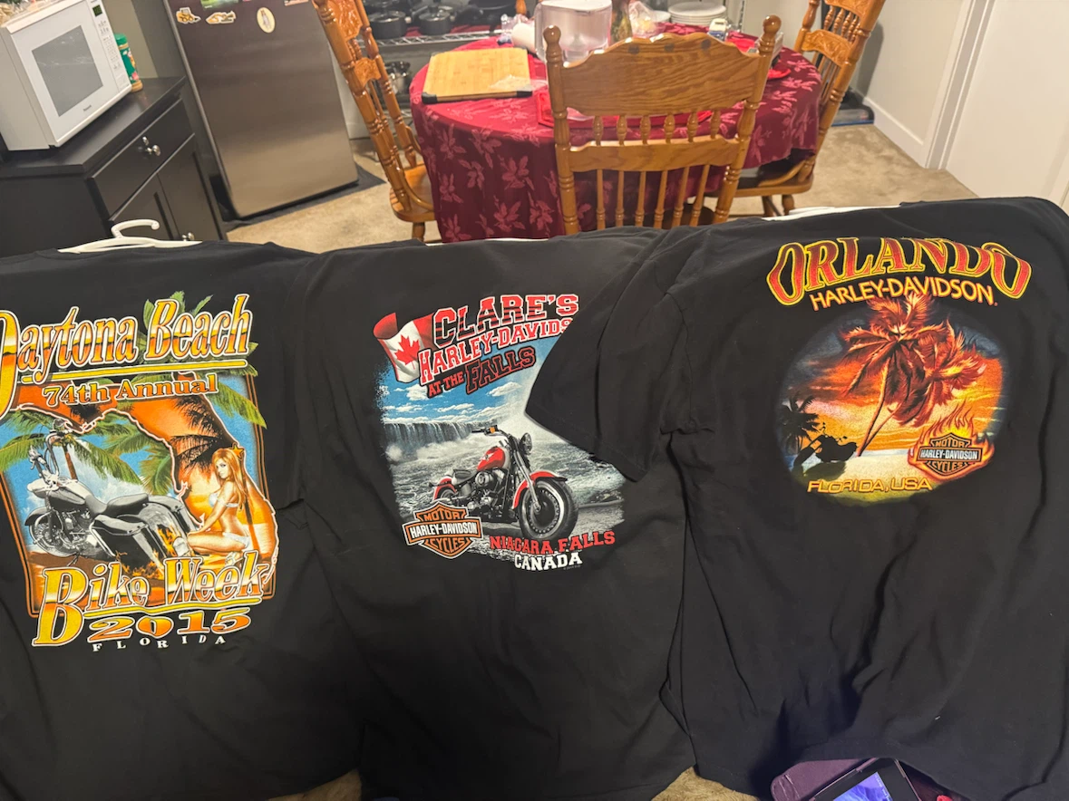 Harley Davidson T-shirts and Collectable Ones. All XL. Brand new