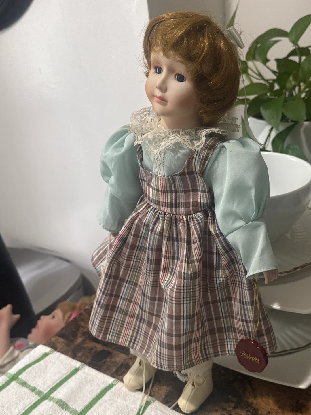 Christine et Cecile Porcelain Doll Calillat - photo 2