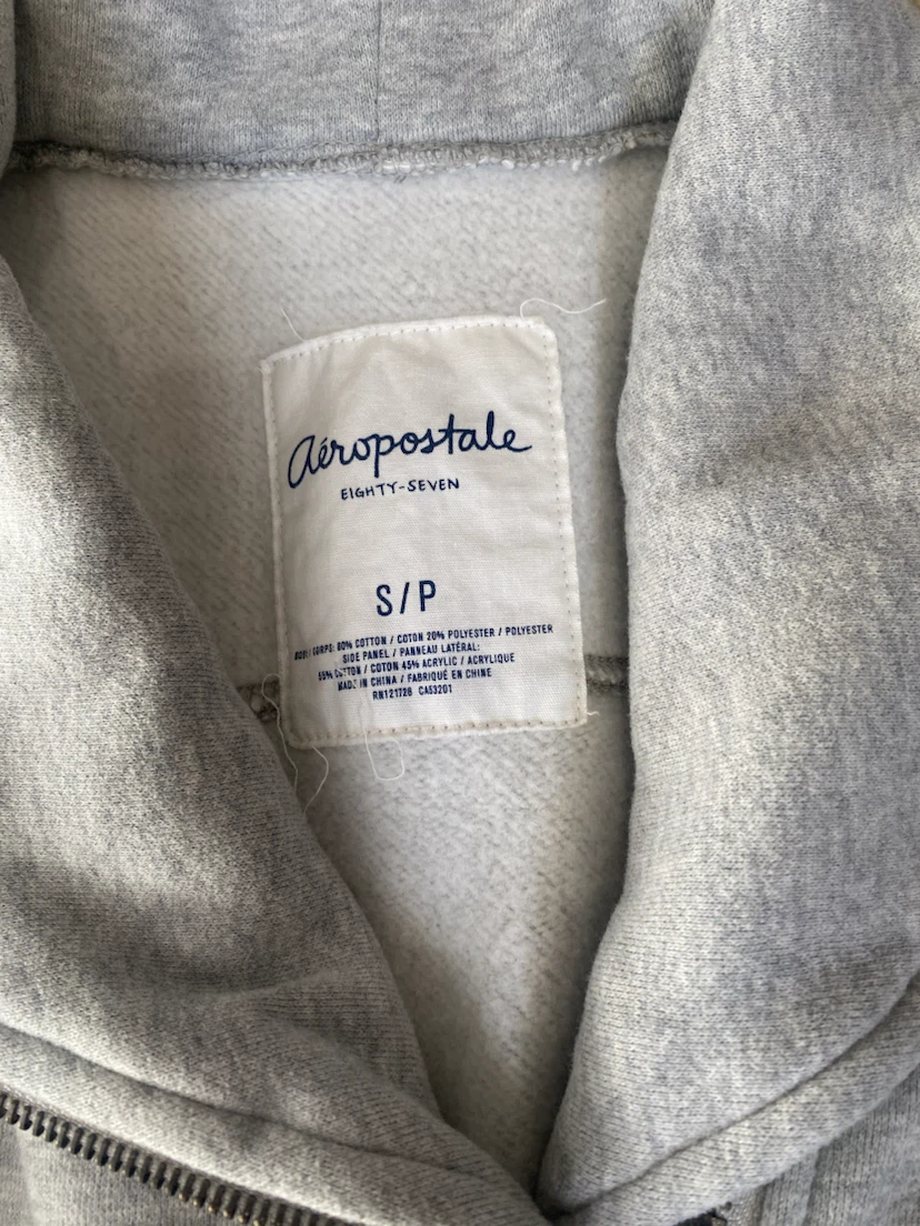 Vintage Aeropostale Grey Zip-Up Vest - photo 2
