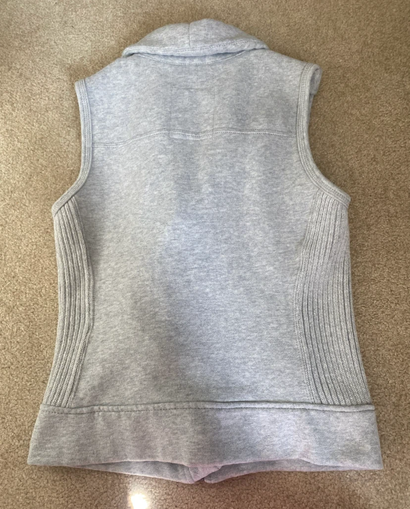 Vintage Aeropostale Grey Zip-Up Vest - photo 3