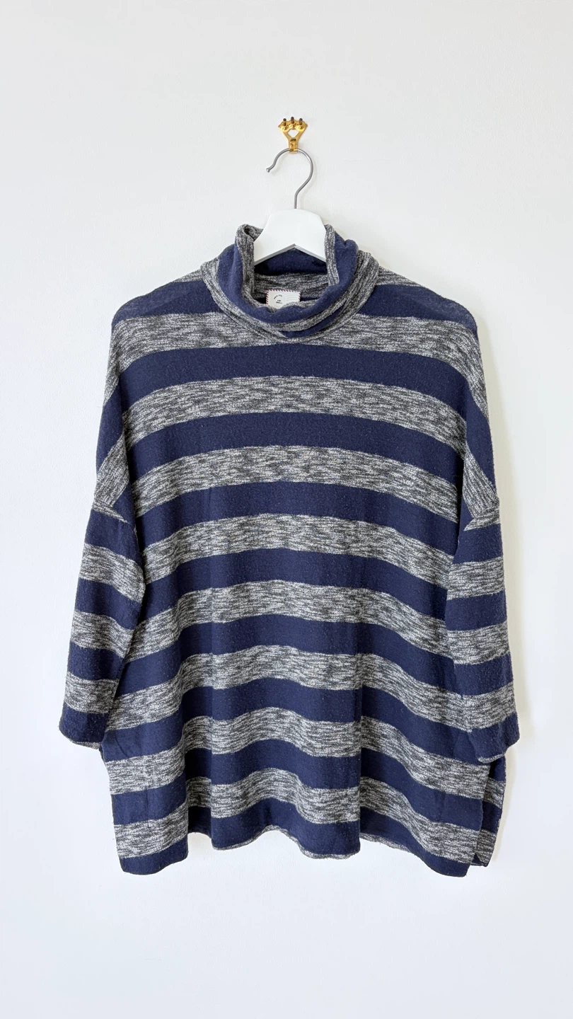 Sundry Striped Turtleneck Top - photo 5